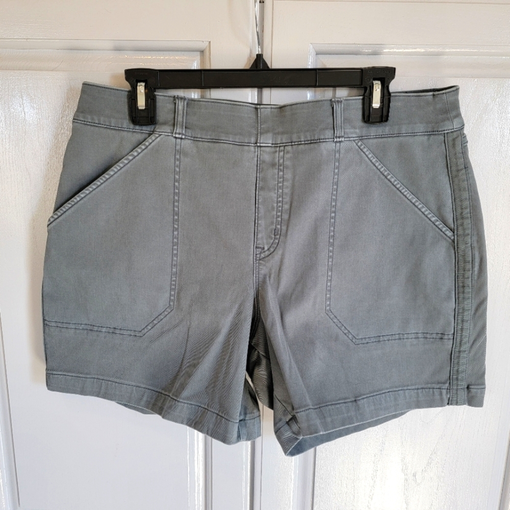 SPANX Slate Gray Utility Cargo Shorts